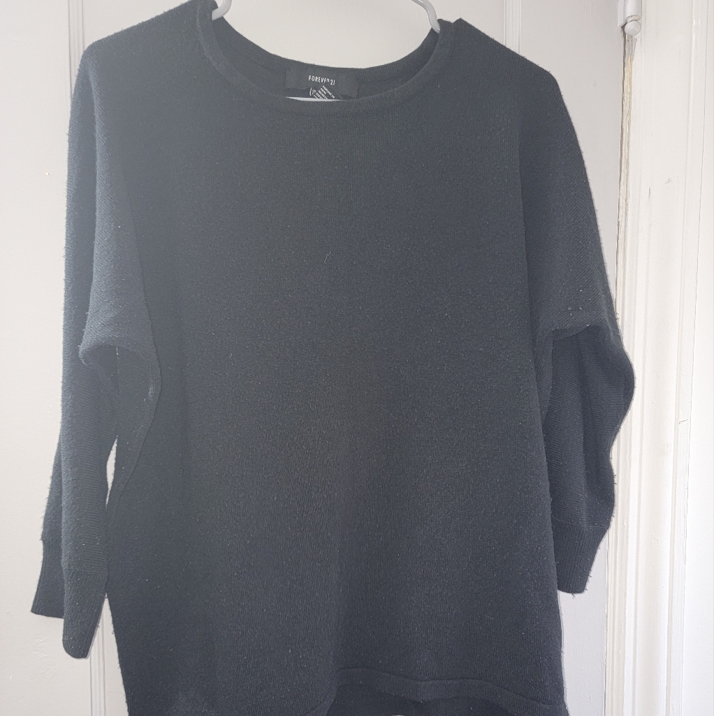 3/4 Basic Cotton Sweater